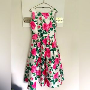 Floral fit and flare dress size small